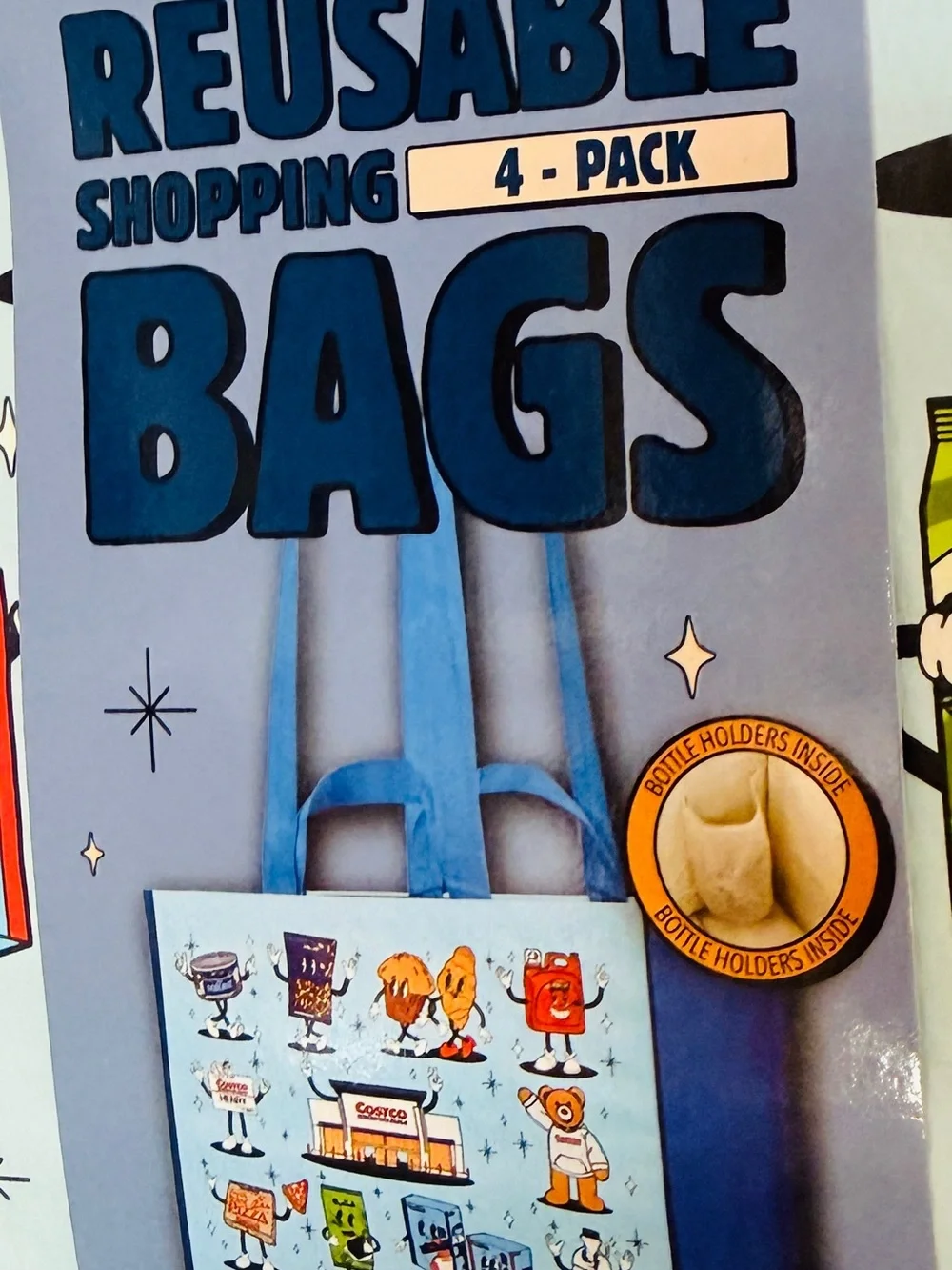 4 Pack Reusable Shopping Bags 4-Pack by Kirkland Signature - W 20